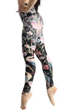 Pretty In Black Printed Yoga Legging -Yoga Democracy Pretty In Black Left2 38d40f88 cf97 4f28 a157 838c60d697e3